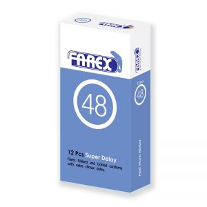 کاندوم فوق تاخیری خاردار و حلقه ای فارکس farex48