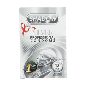 کاندوم تاخیری شادو مدل Silver بسته 12 عددی